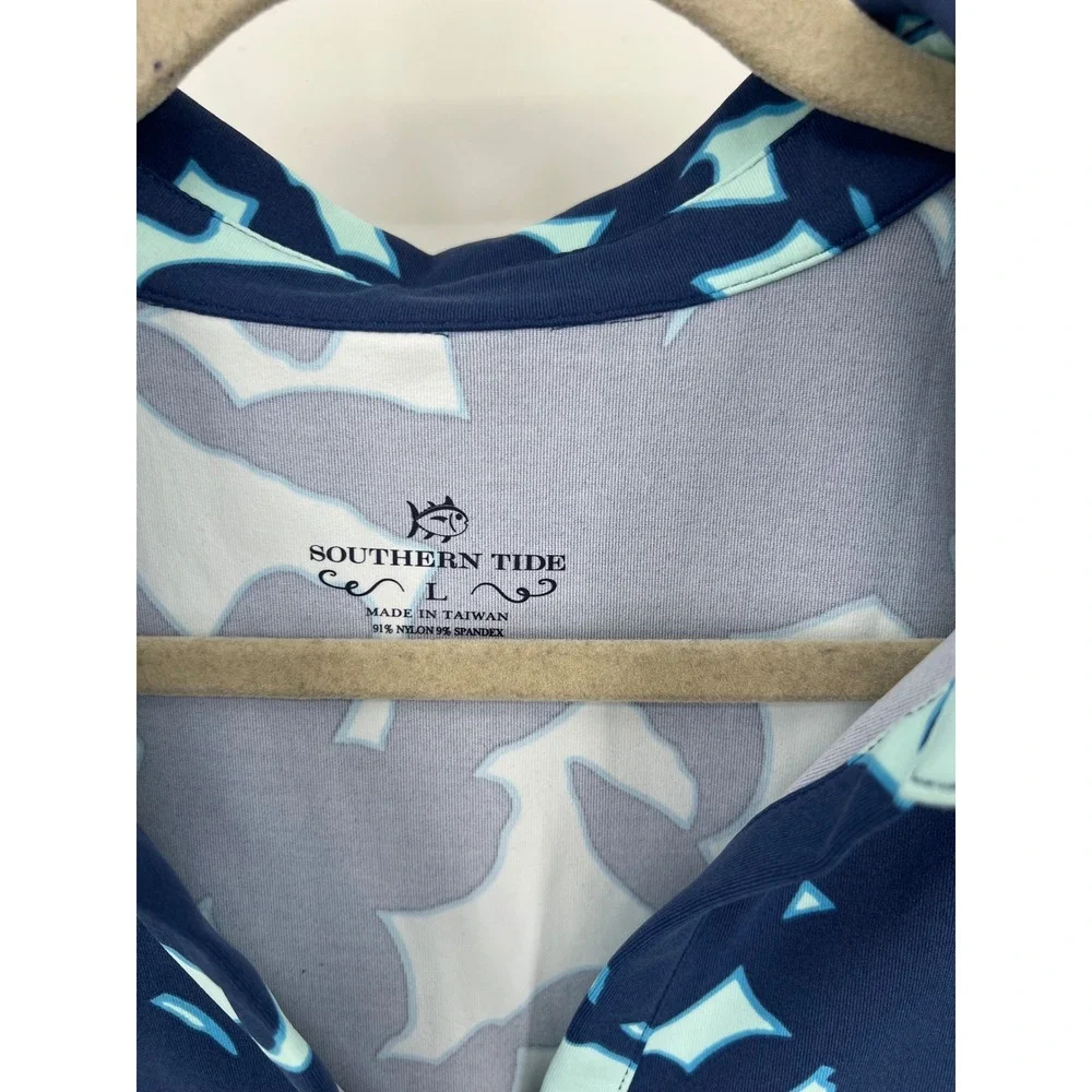 Southern Tide Blue Floral Sleeveless Performance Golf Dress Size Large - Picture 3 of 8